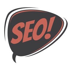 seo retro speech balloon