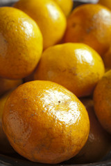 a bowl of clementines 