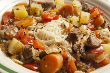 Lagman, Uzbek lamb and noodle stew
