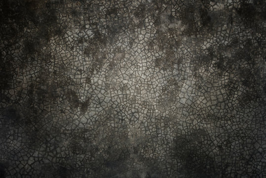 Dark and old cement wall background and textured
