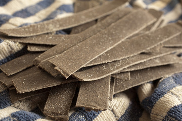 Swiss flat buckwheat noodles, pizzoccheri