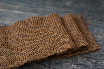 Handmade knitted scarf
