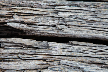 Old wood surface weathering