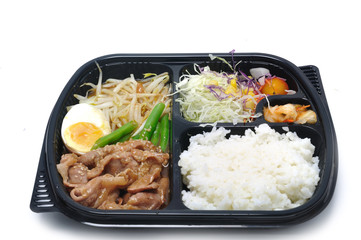 Roasted Pork box set for delivery to customer, marketing adverti