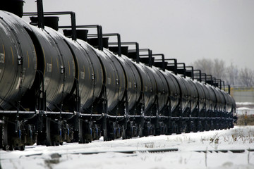 Obraz premium Tanker railroad cars