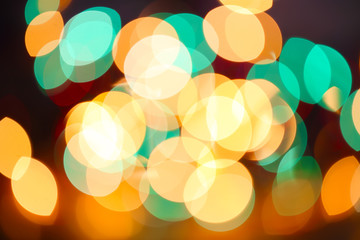 multicolored holiday bokeh