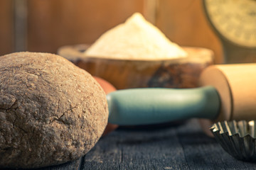 Preparation for baking at home