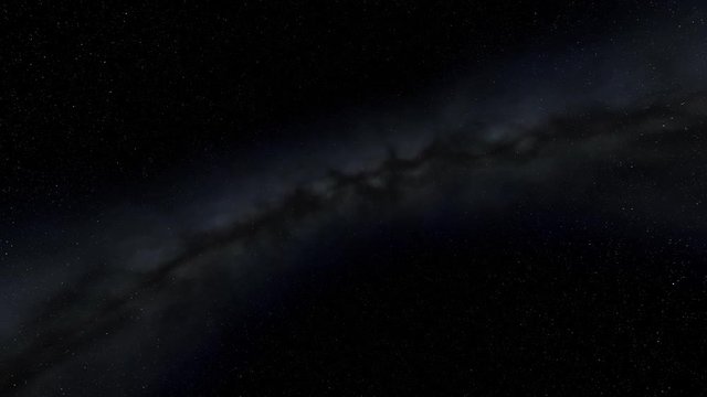 Flying through Nebulas in Galaxy out to Outer Space 3D Animation