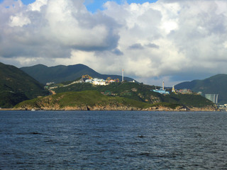 Hong Kong rollercoasters on mountain