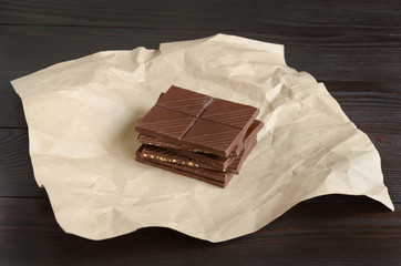 Dark and milk chocolate