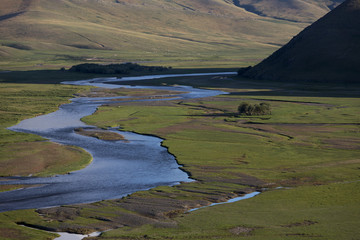 Fototapeta premium Der Orkhon - Fluss in der Mongolei