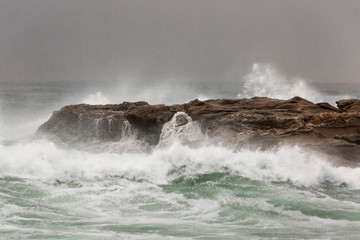 Landscape of storm in ocean