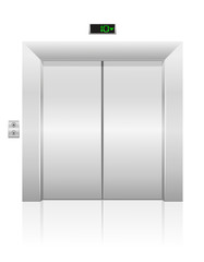 passenger elevator stock vector illustration