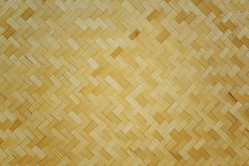 Pattern of Bamboo woven background and textured
