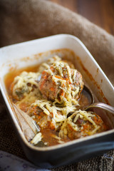 steamed meatballs tangled meat with carrots