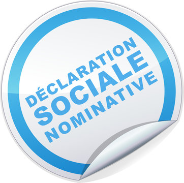 Sticker d&eacute;claration sociale nominative (DSN)