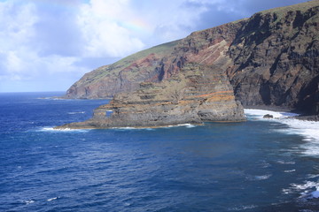 Fototapeta na wymiar Wild coast on La Palma Island, Spain