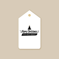 Merry Christmas label