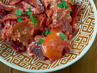 Beetroot Mutton Curry