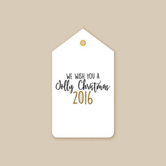 Merry Christmas label