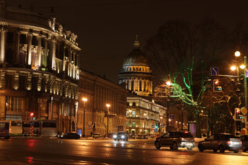 Fototapeta na wymiar St. Petersburg at night