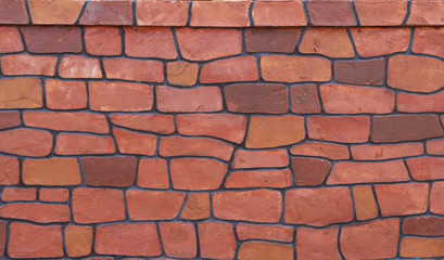 Red brick wall texture background