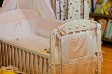Fototapeta na wymiar Crib for baby