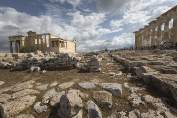 Parthenon temple on the Acropolis of Athens,Greece