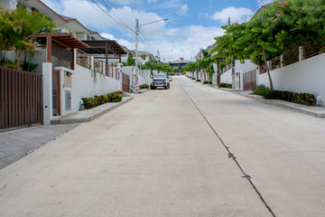 Öffentliche Straße Wohngebiet Thailand