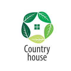 vector logo house