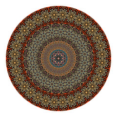 Flower mandala. Vintage decorative elements.