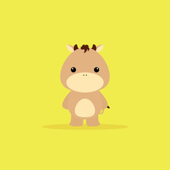 Cute Cartoon horse