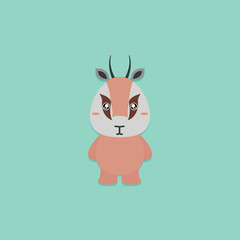 Cute Cartoon gazelle