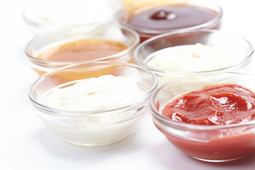 different sauces