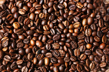 Background from coffee beans.