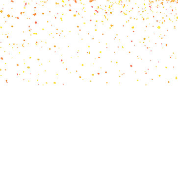 Confetti isolated on white background. Vector abstract colorful backdrop.