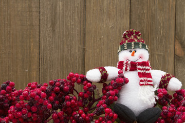 Old fashion Christmas berry background