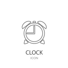 Clock Icon. Flat style object.