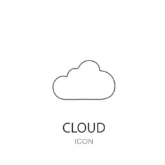 Cloud icon. Flat style object.