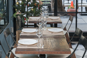 Christmas Family Dinner Table Concept