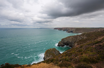 Fototapeta na wymiar Cornish coastline.