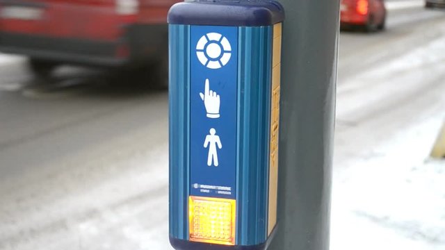Traffic light for pedestrians in Finland 