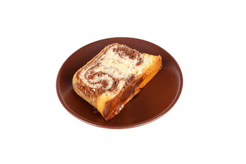 Sliced Cake on Plate