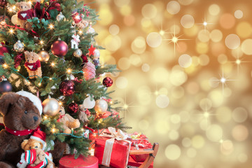 Christmas tree background.