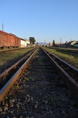 Fototapeta na wymiar OLD railway tracks
