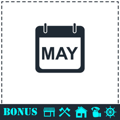 Calendar icon flat
