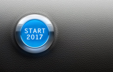 Blauer Startknopf 2017