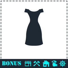 Dress icon flat