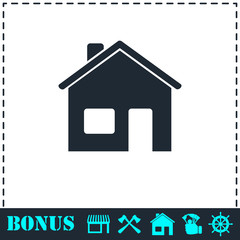 Obraz premium Home icon flat