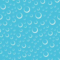 Abstract air bubbles underwater seamless pattern. EPS8 vector illustration.